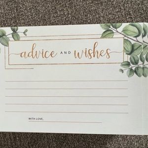 100 Advice + Well Wishes Cards Price Firm